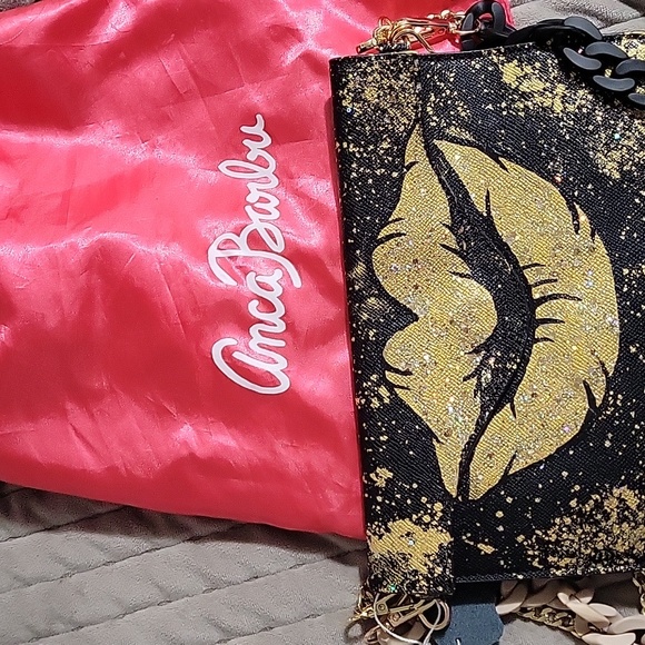 ❤️👛👜 ANCA BARBU HAND PAINTED BAG 👛 - Picture 5 of 5